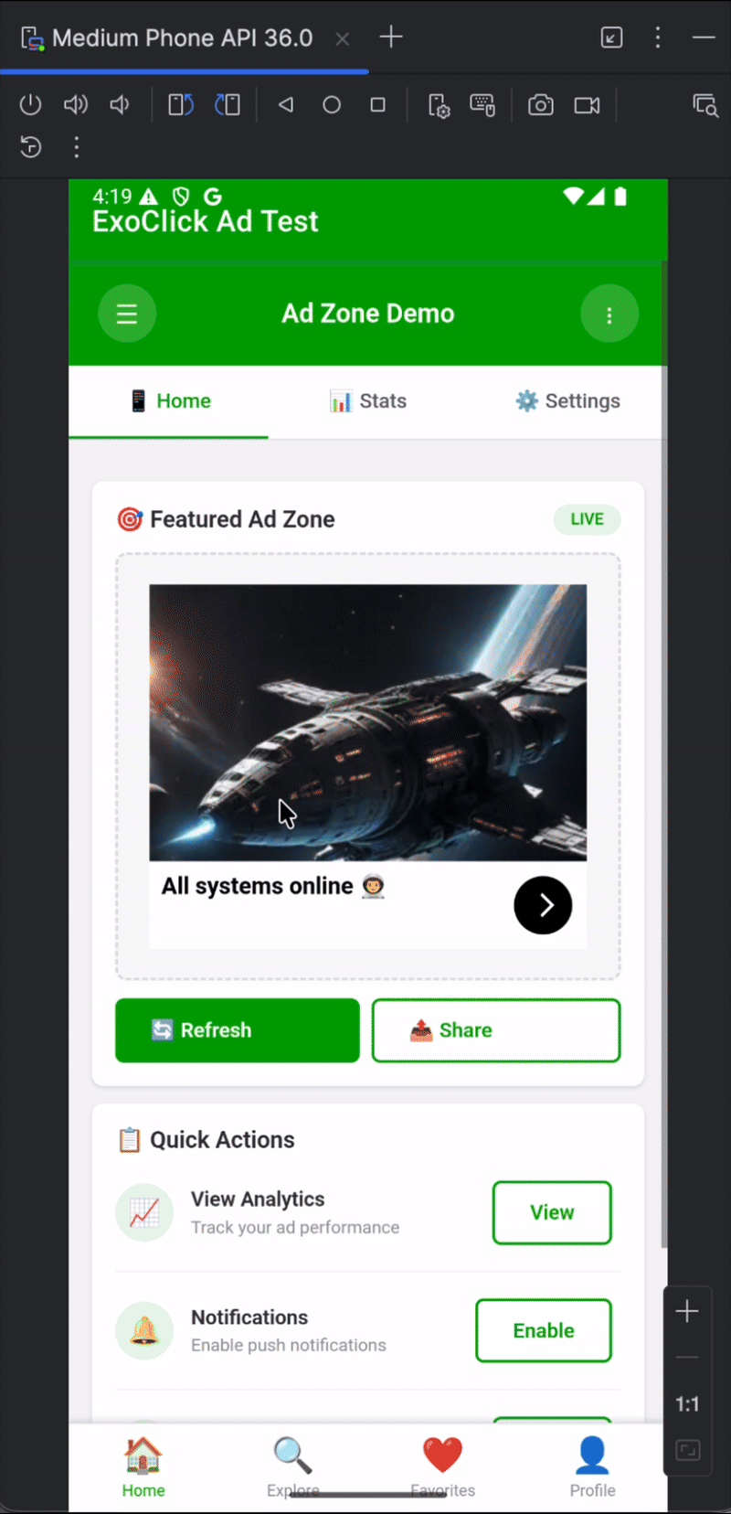 Adding ExoClick Ad Zones to Android App