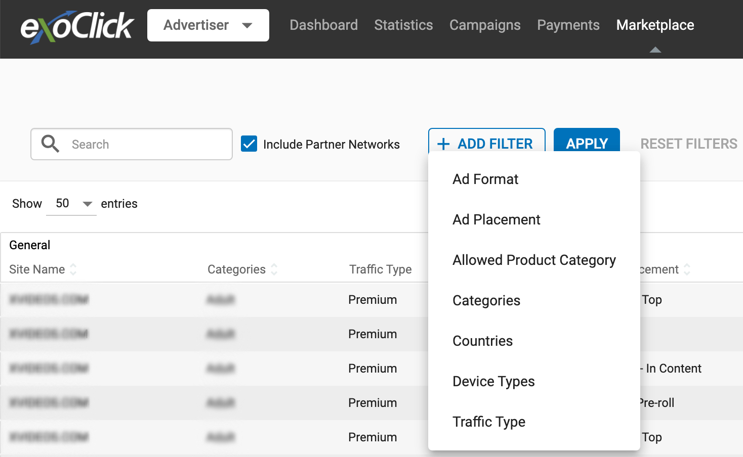 Marketplace Dimensions