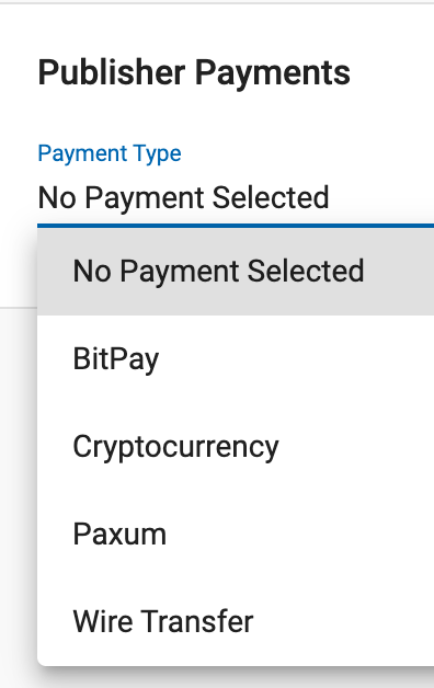 Payment options