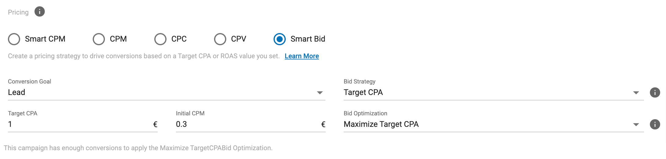 Smart Bid Messages