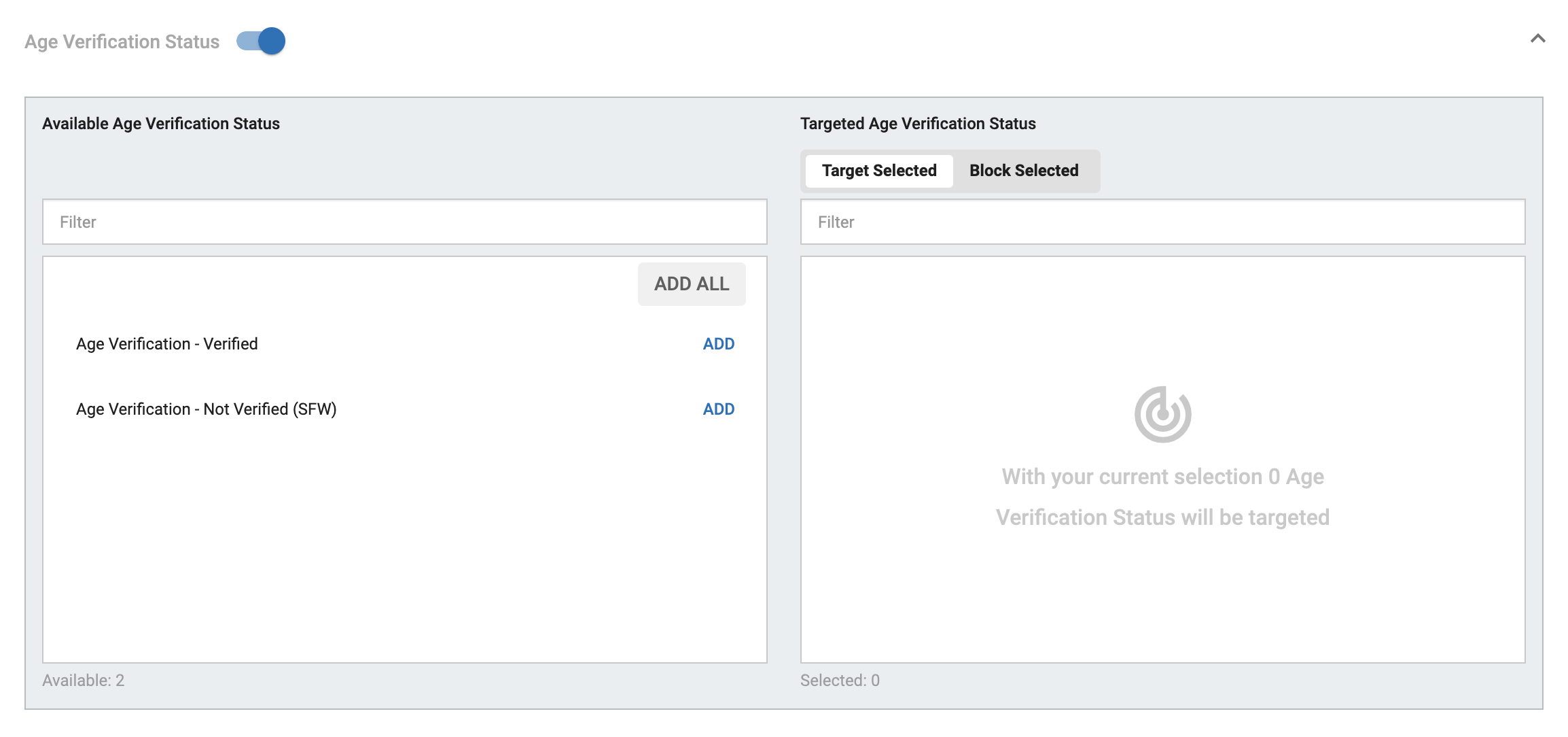 Age Verification Status