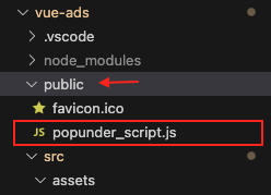 ExoClick Ad Zone Integration with Vue.js